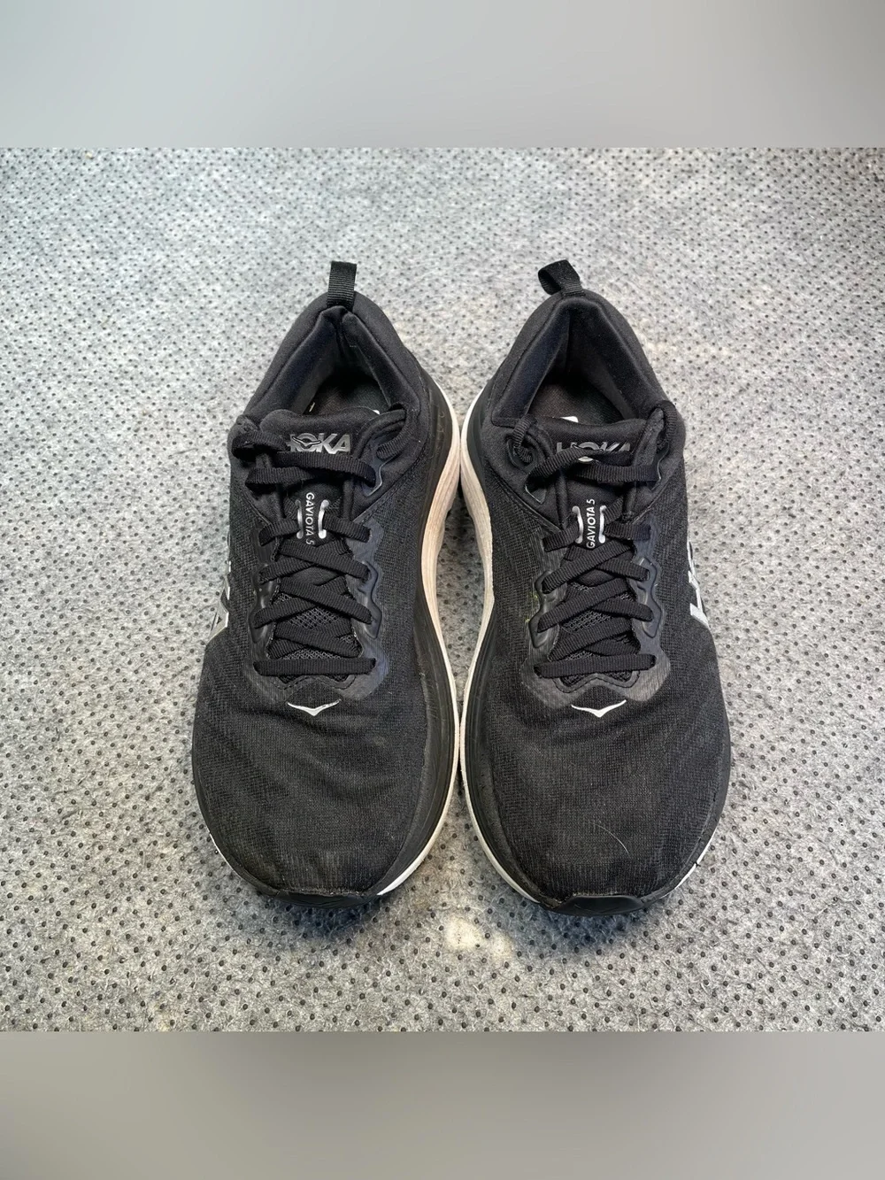 Hoka One One Gaviota 5 Black Running Shoes Size 9 Men’s